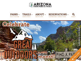 'azstateparks.com' screenshot