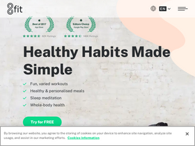 '8fit.com' screenshot