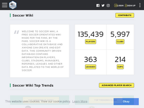 'soccerwiki.org' screenshot