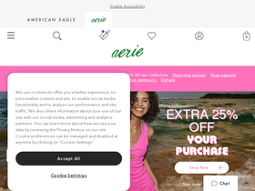 'aerie.com' screenshot