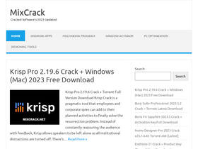 'mixcrack.net' screenshot