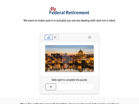 'myfederalretirement.com' screenshot