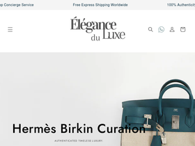 Eleganceduluxe website screenshot