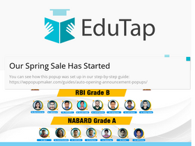'edutap.co.in' screenshot