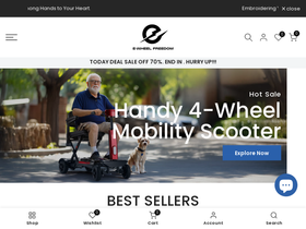 e-wheelfreedom.com homepage screenshot