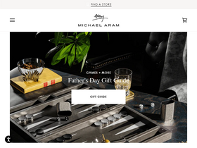 'michaelaram.com' screenshot