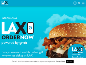 'laxshopdine.com' screenshot