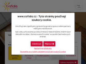 'cofidis.cz' screenshot