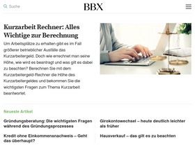 'bbx.de' screenshot