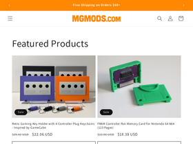 mgmods.com homepage screenshot
