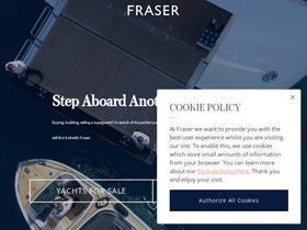 'fraseryachts.com' screenshot