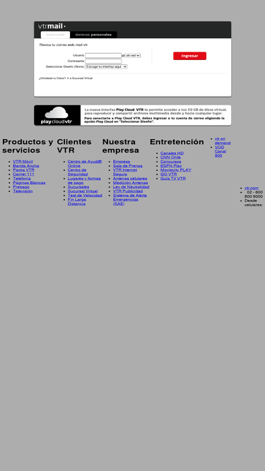 mail.vtr.net