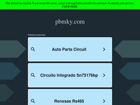 Pbmky homepage screenshot