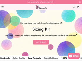 Dazznails homepage screenshot