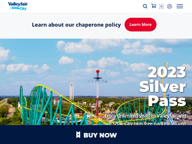 'valleyfair.com' screenshot