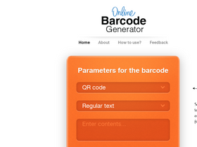 'online-barcode-generator.net' screenshot