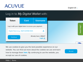 'myacuvuedigitalrewards.com' screenshot