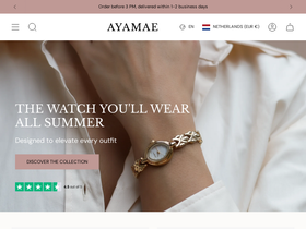 Ayamae homepage screenshot