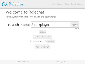 'rolechat.org' screenshot