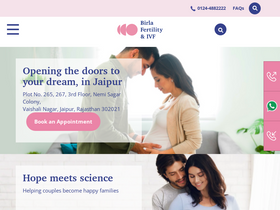 'birlafertility.com' screenshot