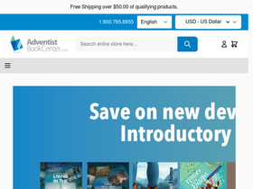 'adventistbookcenter.com' screenshot