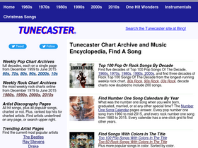 'tunecaster.com' screenshot