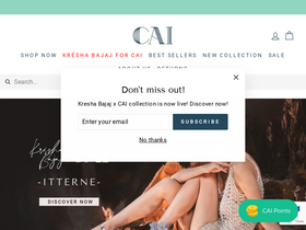 'thecaistore.com' screenshot