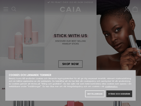 'caiacosmetics.se' screenshot