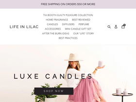 lifeinlilac.com homepage screenshot