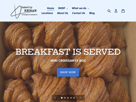 bakedbykeiran.com homepage screenshot