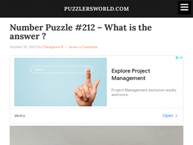 'puzzlersworld.com' screenshot