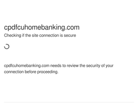 'cpdfcuhomebanking.com' screenshot