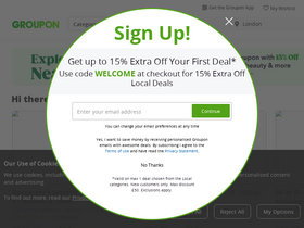 'groupon.co.uk' screenshot