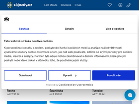 'zajezdy.cz' screenshot