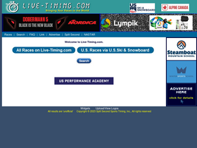 'live-timing.com' screenshot