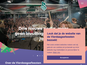 'vierdaagsefeesten.nl' screenshot