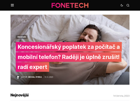 'fonetech.cz' screenshot