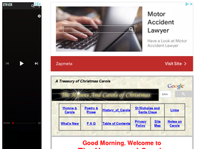 'hymnsandcarolsofchristmas.com' screenshot