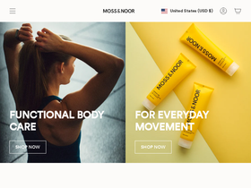 Moss & Noor homepage screenshot