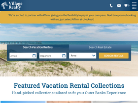 'villagerealtyobx.com' screenshot
