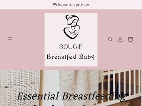 bougiebreastfedbaby.com homepage screenshot