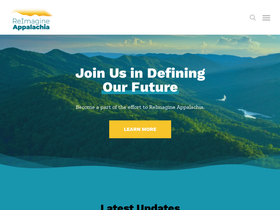 'reimagineappalachia.org' screenshot