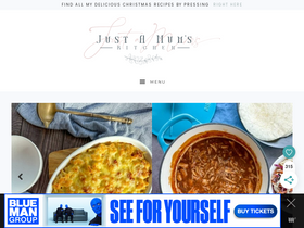 'justamumnz.com' screenshot