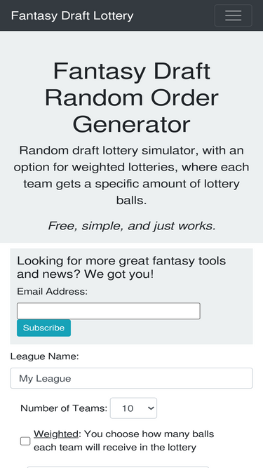 fantasydraftlottery.com