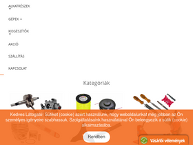'kertmotor.hu' screenshot