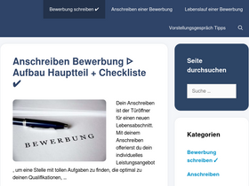 'bewerbung-forum.de' screenshot