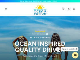 oceanpotion.com homepage screenshot
