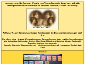 'sammler.com' screenshot