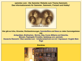 'sammler.com' screenshot