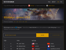 'blitzhangar.com' screenshot